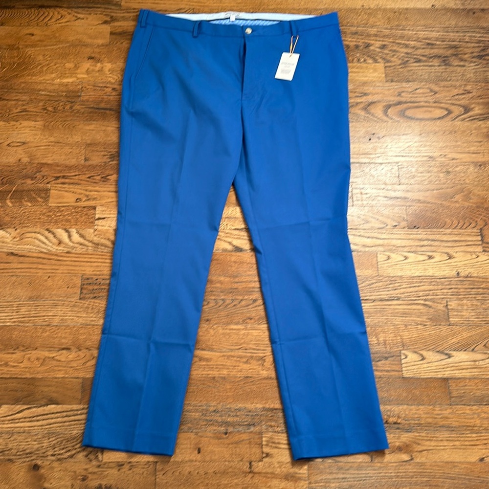 Peter Millar Raleigh Performance Trouser in bright blue NWT 40 x 32